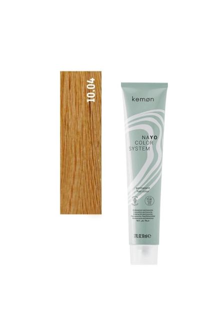 Nayo Ammonia Free Hair Color Tube 50ml - 10.04 - Platinum Copper Natural Blonde