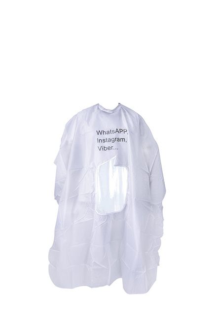 Cutting Cape With Window White