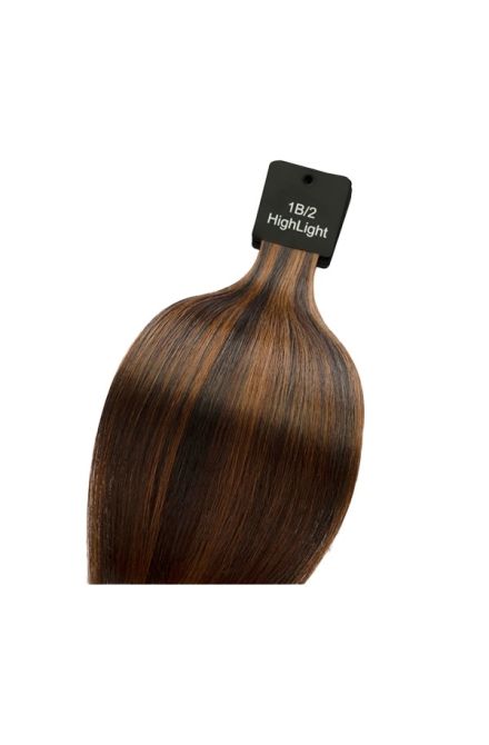 Natural Tape Hair Extension 25g-10Pcs-45cm-1B/2-HL