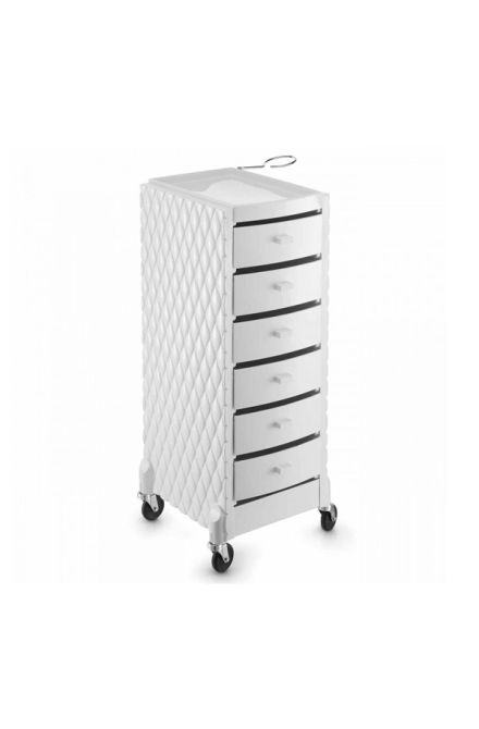 Hair Styling Trolley - White 