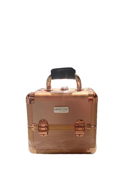 Cosmetic Case - With Extensible Trays - Rose Gold   3